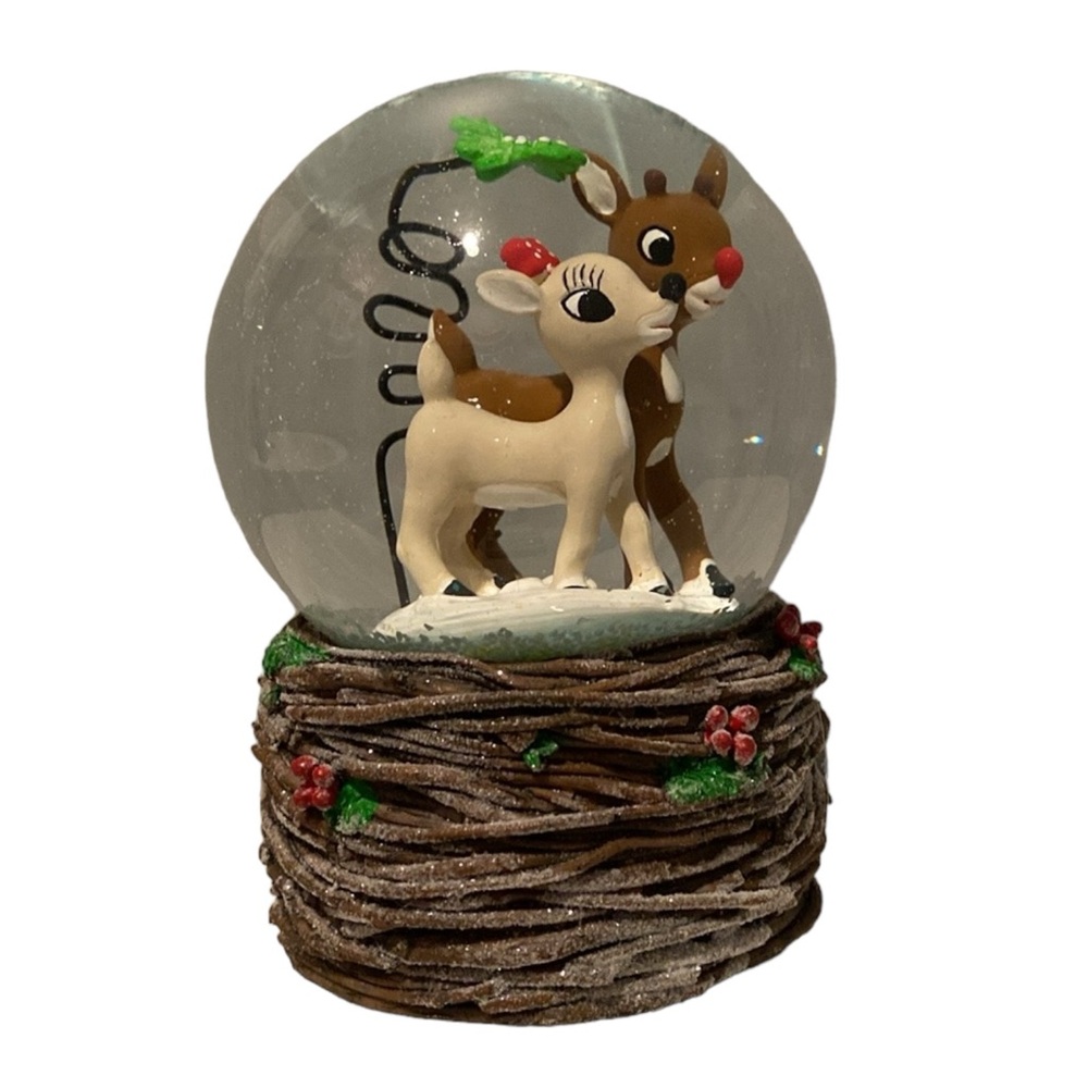 LAST ONE Rudolph and Clarice Musical SnowGlobe - Picture 5 of 11